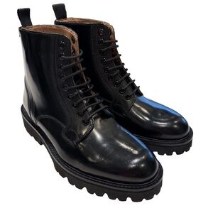 Ted Baker London Mascy Women’s Black Leather Boots Lace Up Sz US 8 EU 39 NEW!